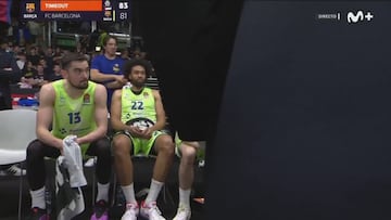 Tiempo muerto antes del último ataque y Joan Peñarroya tiene este ‘lapsus’: se nota la tensión a kilómetros