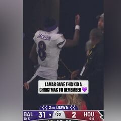 Lamar Jackson’s heartwarming gesture: spreading love to a young fan in the stands