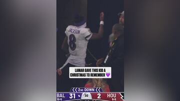 Lamar Jackson’s heartwarming gesture: spreading love to a young fan in the stands