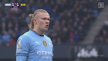 El gesto de Pickford que hizo a Haaland fallar el penalti: nadie se dio cuenta en directo