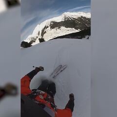 El momento en el que Jorge Fernández se fractura las costillas esquiando