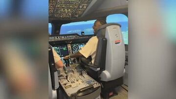 Vinicius y Camavinga se ‘cuelan’ en la cabina de vuelo y el vídeo se hace viral: escuchen esto de Vini