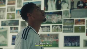 La frase viral de Bellingham cuando ve una foto de Zidane, Ronaldo y Figo