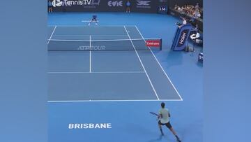 La locura de las locuras de Monfils: Djokovic solo pudo aplaudir