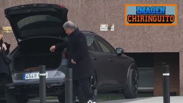 Así fue la llegada de Laporta a las oficinas del Barcelona en un día clave para la inscripción de Dani Olmo