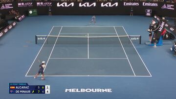 Vuelve Alcaraz a las pistas y deja una de las suyas que De Minaur no olvidará: es la definición de milimétrico