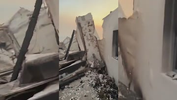 Paris Hilton enseña su mansión, reducida a cenizas, en pleno incendio en Los Ángeles: el vídeo impacta