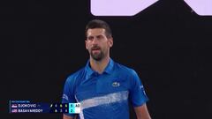 Esto de Djokovic nadie lo entendi¨®: gana su partido y se enfada con su ¡®box¡¯