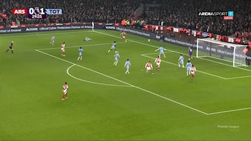 La acción de Pedro Porro que mañana van a enseñar todos los aficionados del Arsenal como burla