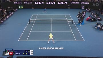 ¡Así se las gasta el número 1 del mundo!: puntazo de Sinner para amargar a Schoolkate