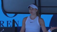 El tremendo cabreo de Badosa en pleno partido y en riguroso directo