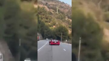 El Ferrari F40 de Lando Norris, destrozado: el vídeo del accidente sale a la luz