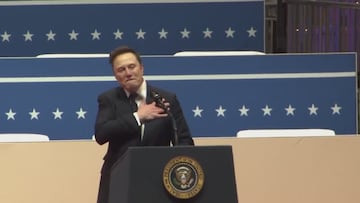 Elon Musk calca el saludo nazi en medio del almuerzo de investidura