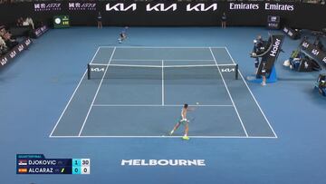 ¡Lo noqueó! Es tal genialidad de Alcaraz que Djokovic le aplaudió diez veces seguidas sin parar