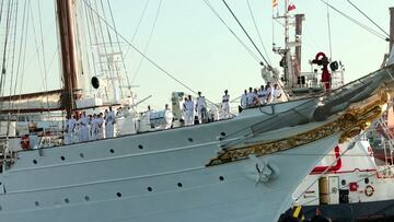 La Princesa Leonor llega a Gran Canaria, su última parada antes de partir a América
