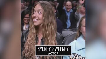Todo lo que toca se hace viral: enfocan a Sydney Sweeney en la NBA y suma 2M de reproducciones