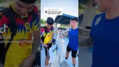 Atención a la reacción de Brian Rodríguez cuando un fan le pide bailar