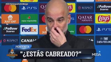 Los primeros 4′' lo dicen todo: Guardiola comparece en rueda de prensa y todo el mundo se fija en lo mismo
