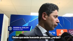 La amenaza de Al Khelaïfi a un periodista cuando le pregunta por Mbappé: inaudito