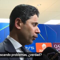 La amenaza de Al Khelaïfi a un periodista cuando le pregunta por Mbappé: inaudito