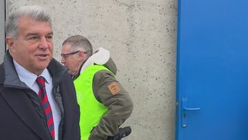 Así salió Laporta del estadio tras la fiesta del Barça: su cara lo dice todo