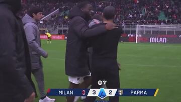 Tienen que separar al entrenador del Milan de su propio jugador; iban a llegar a las manos