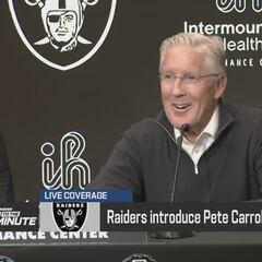 Cheers erupt as Pete Carroll takes helm: Raiders eelcome new HC in jubilant press conference