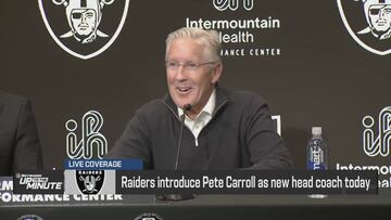 Cheers erupt as Pete Carroll takes helm: Raiders eelcome new HC in jubilant press conference
