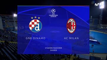 Resumen y goles del Dinamo Zagreb vs AC Milan, jornada 8 de la Champions League