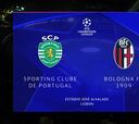 Resumen y goles del Sporting vs Bologna, fase de grupos de la Champions League