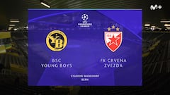 Resumen y goles del Young Boys vs Estrella Roja, fase liga de la Champions League