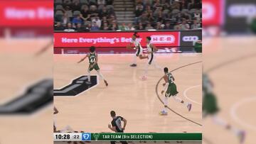 Wembanyama o cómo dejar dos veces en evidencia a Antetokounmpo en 15′‘: oigan el ’¡ohhhh!’ de la gente