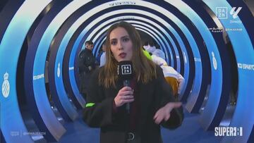 Sandra Díaz, en directo e irrumpe Bellingham en el plano: la mirada del inglés tardó minutos en hacerse viral