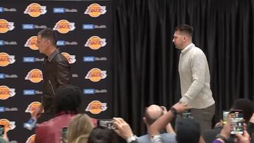 Doncic’s somber entrance: new Laker’s press debut leaves global audience concerned