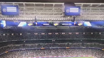 Espectacular pitada a los árbitros del Bernabéu cuando el speaker los mencionó