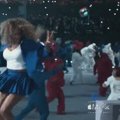 La aparición y baile de Serena Williams en el show del descanso de la Super Bowl de Kendrick Lamar