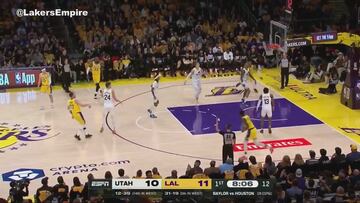 El primer tiro de Doncic como ‘laker’ fue un triplazo: vean y deléitense presenciando historia