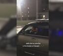 El momentazo de Cavani con unos aficionados de Boca en mitad de la autopista