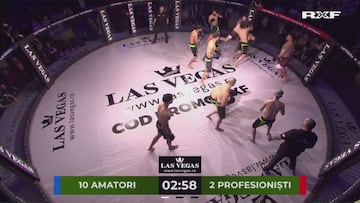 Chaos in Romania: 2 pro fighters take on 10 amateurs in wild brawl!