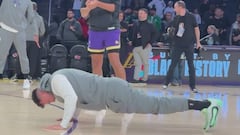 Doncic ve a Nico Harrison en la grada y se pone a hacer flexiones en el calentamiento: estaba muy encendido