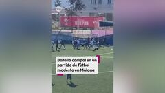 Batalla campal en un partido en Málaga: un detenido por agredir al entrenador rival