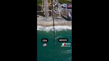 San Diego de un lado, Tijuana del otro: un dron muestra desde el aire la frontera más transitada del mundo