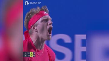 ¡Grítalo, Davidovich! La eufórica celebración del español tras su victoria contra Tiafoe