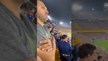 Aficionado de Alianza Lima se infiltró en ‘La Bombonera′, pero no pudo festejar