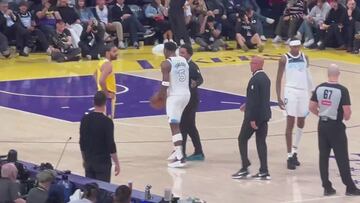 Expulsan a Anthony Edwards y lo que hace con la grada es muy grave: pudo acabar mal