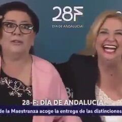 Espectacular ‘cobra’ de María del Monte a su mujer en directo: lo más viral del Día de Andalucía