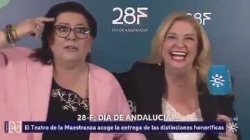 Espectacular ‘cobra’ de María del Monte a su mujer en directo: lo más viral del Día de Andalucía