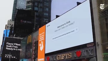 Brutal video: NYC screens show X’s AI predicting Zelensky’s future during Trump meeting