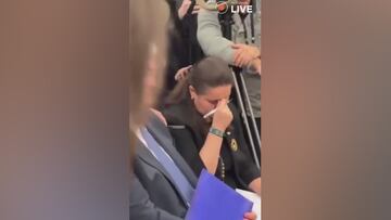 La imagen de la vergüenza: la TV capta la cara de la embajadora en plena discusión Trump vs Zelenski