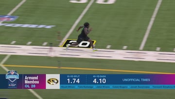 Armand Membou’s thunderous yell echoes at NFL Combine after 4.91 at 332 lbs